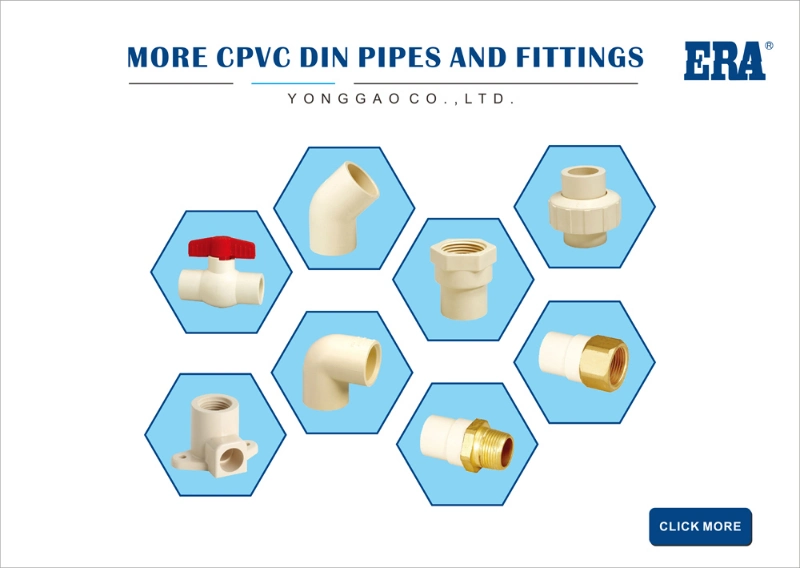 Era CPVC Male Adaptor CPVC DIN Standard Fitting