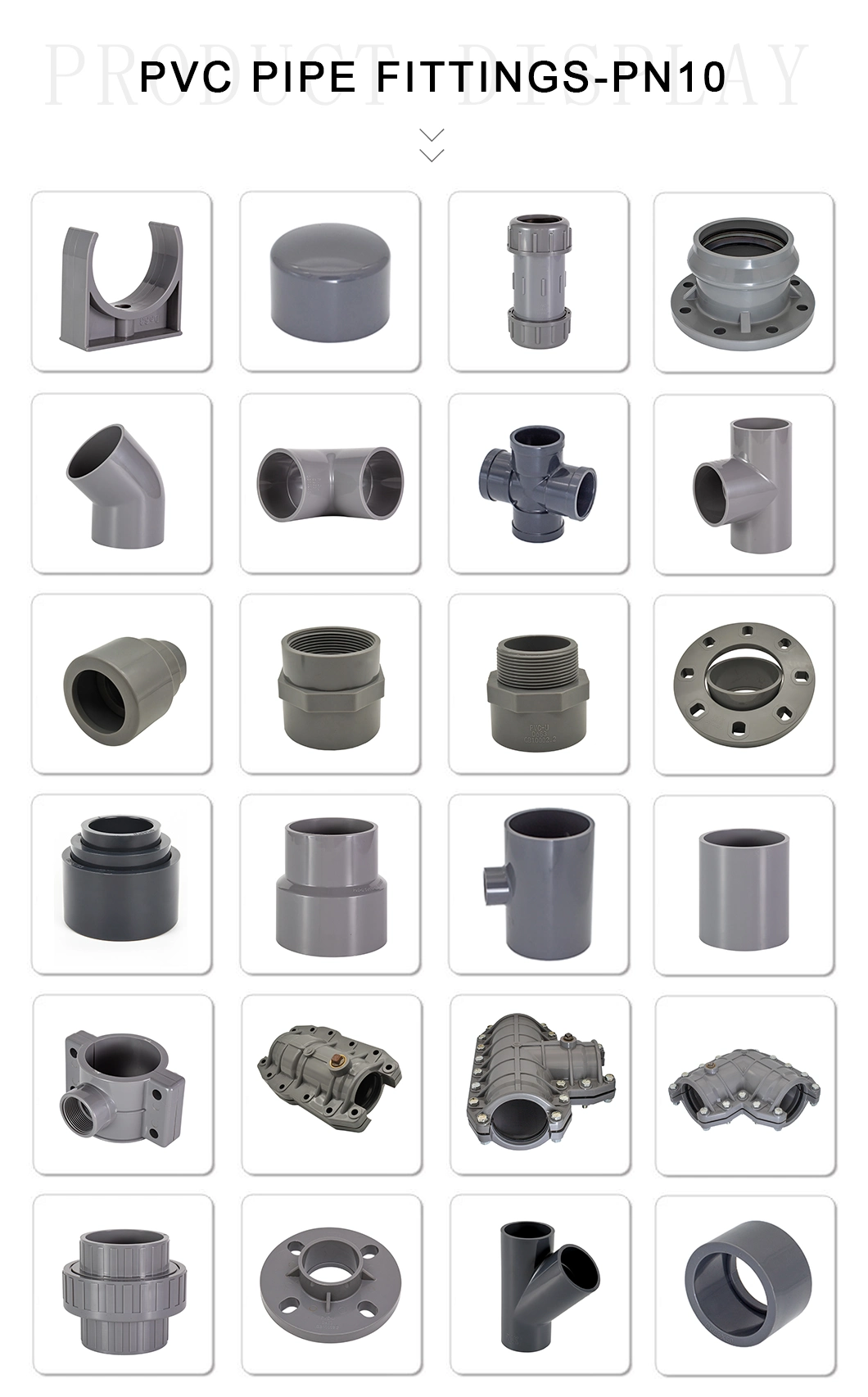 DIN Standard Pn10 Pn16 PVC Plastic Fitting UPVC CPVC Van Stone Flange Industry Plumbing Pipe Fittings